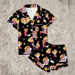 Zyrall Cartoon Sweetheart Milk Silk Print Women's Pajamas