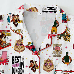 Zyrall Four Seasons Cartoon Print Milk Silk Women's Pajamas
