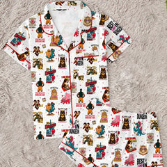 Zyrall Four Seasons Cartoon Print Milk Silk Women's Pajamas