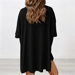 Zyrall Stylish and Casual Solid-Color Loose-Fit Women's Set