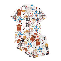 Zyrall Labyrinth Milk Silk Casual Short-Sleeved Shorts Women's Pajamas